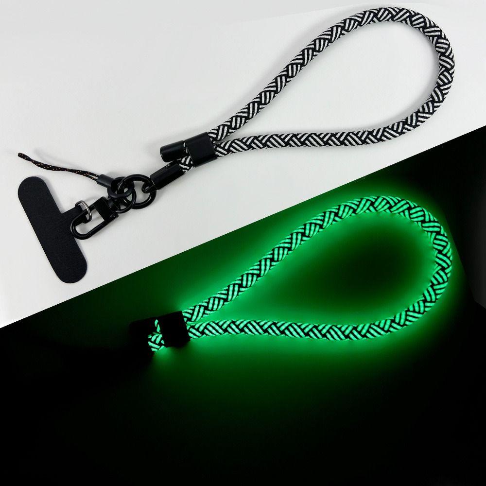 New Creative Handmade Luminous Phone Lanyard Anti-lost Removable Wrist Straps Wristband Adjustable Keychain Hanging Rope