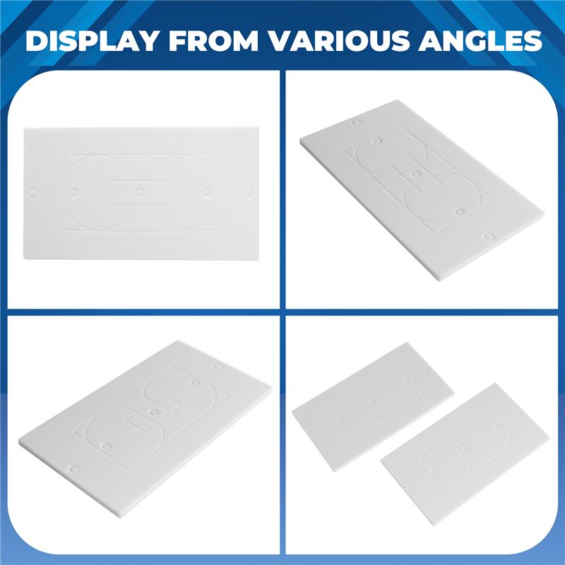 AEE4-Outlet Insulators Draft Sealers, 100Pcs Electrical Outlet Insulation Pads, EVA Foam Gasket For Wall, Switch Socket Cover