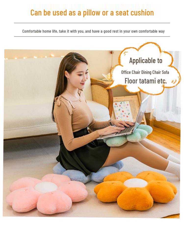 Daisy Flower Cushion Pillow for Sofa, Car, Office, or Living Room