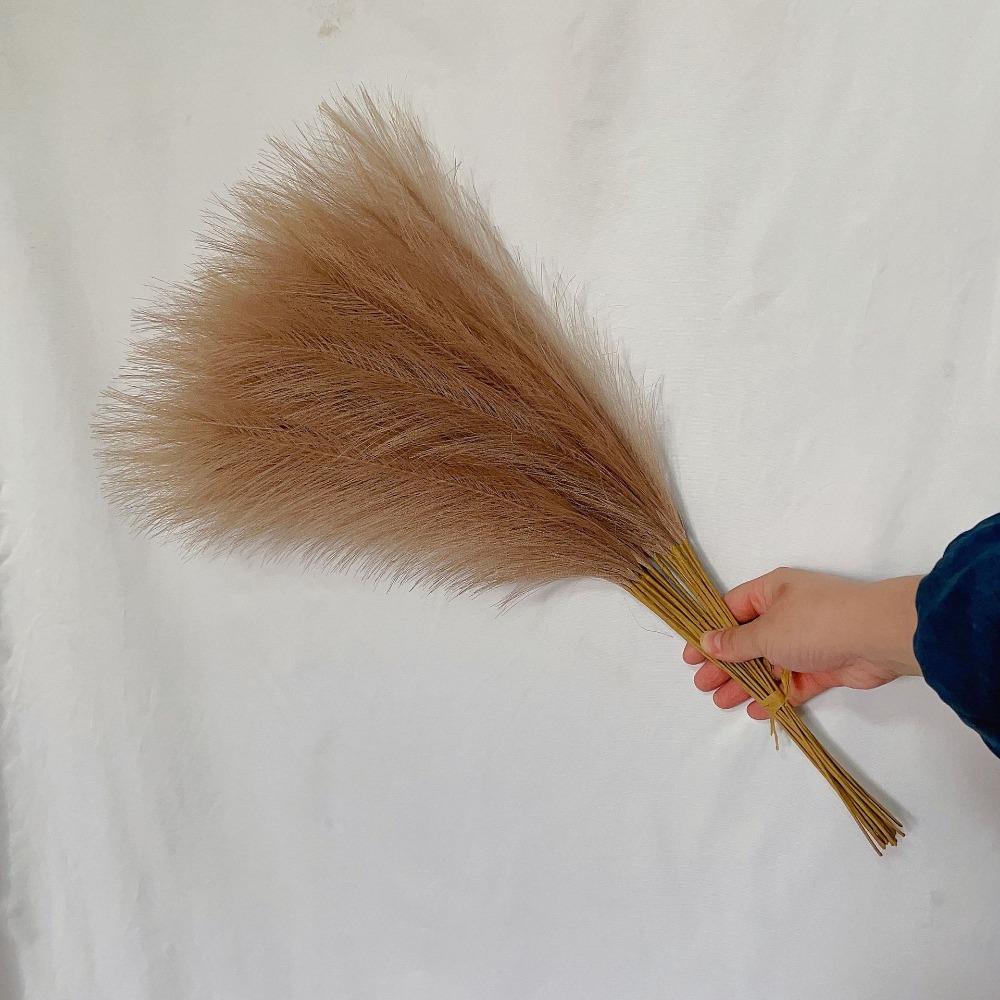 10PCS/Set Home Decor Fluffy Pampas Grass 55CM Artificial Flower  Christmas Festival Decor