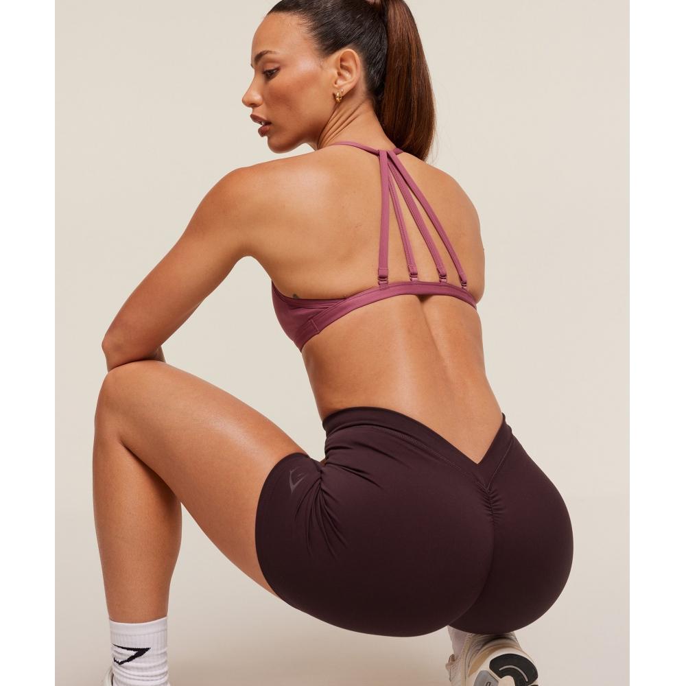 Gymshark Lifting Dipped Waistband Short Cherry Purple B4b8x Pcds