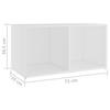 TV Cabinets (2 Pcs) White 72 X 35 X 36.5 Cm Particleboard