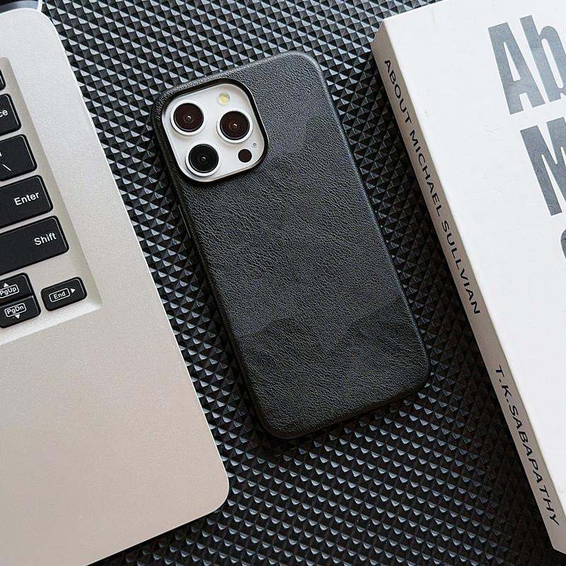 Applicable To IPhone16proMax Crazy Horse Leather Magnetic Charging Phone Case Apple 15 Retro 14 Anti Fall Protection Case