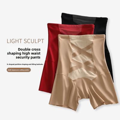 Women Summer Postpartum Safety Body Shaping Without A Trace High Waist Belly Lift Hip Flat Angle Underwear