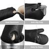 Food Grade Silicone Oven Mitts Honeycomb Cotton Lining Heat Resistant Mitts Soft Durable Baking Gloves Household