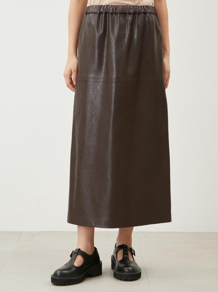 Mira Owen Kunstleder Stoff Enger Rock 09WFS245117DBRW0