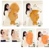 80X45cm Kawaii Taiyaki Gatto Peluche Coniglio Nascosto in Carota Cane in Grandi Ossa Traghetto Animali Peluche Cuscino da Lancio per Bambini Ragazza