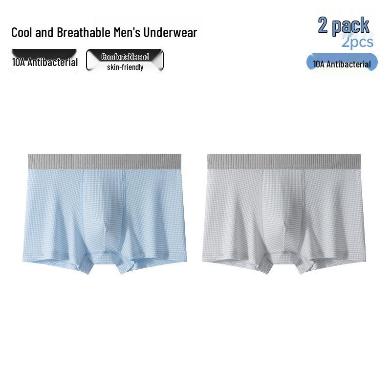 Boys' Ice Silk Antibacterial Boxer Briefs - 2026 Summer Collection