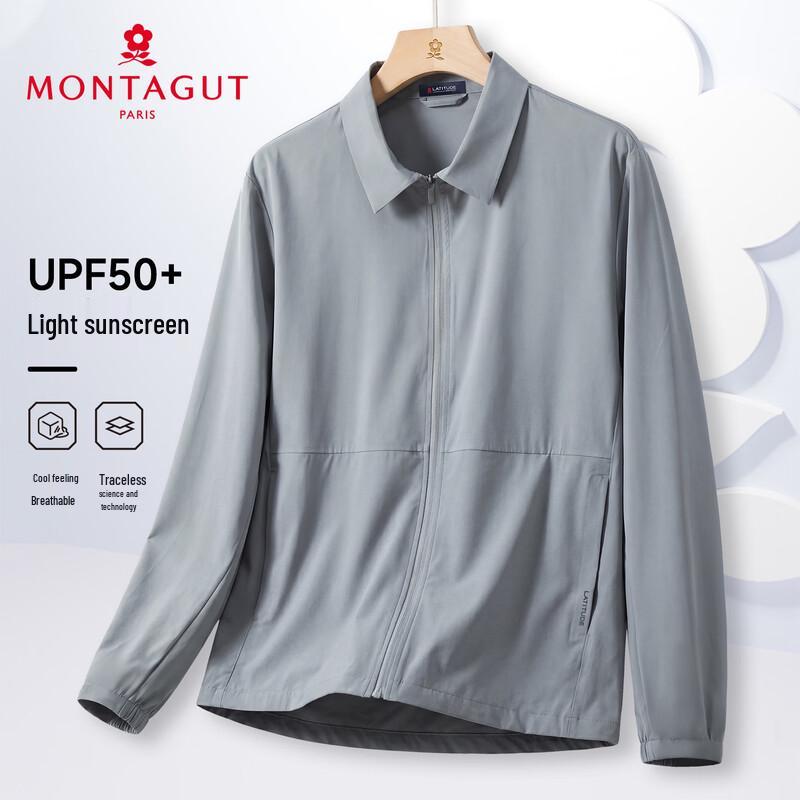 MONTAGUT Men s Seamless Tech Sun Protection Jacket L