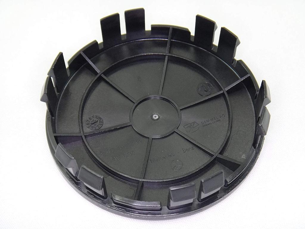Genuine Center Caps In Gloss Black with Laurel Wreath Mercedes-Benz Caps/Hub