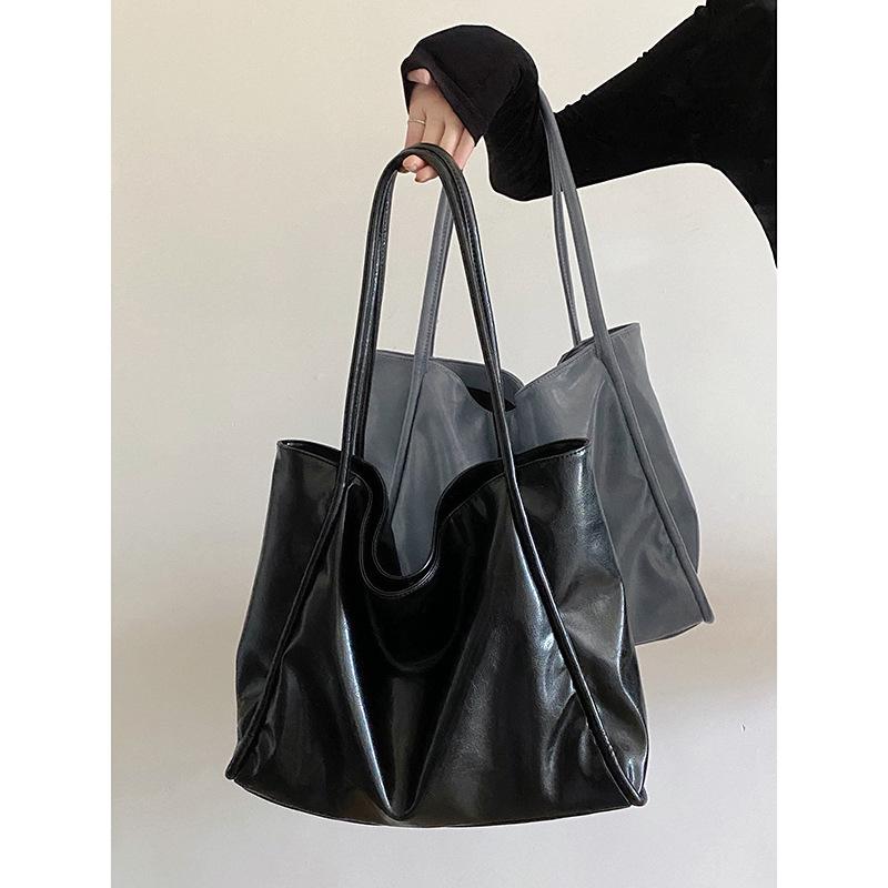 Tasche Damen 2025 Neu Tragbar Glänzend Tote Bag Damen Große Kapazität Klasse College Student Lässig Unterarm Schultertasche