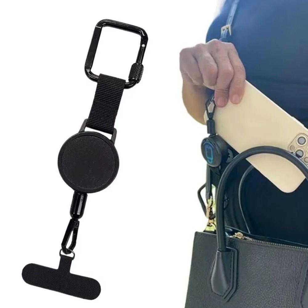 Phone Lanyard Retractable Phone Tether Safety Tether Anti-Theft Phone Holder  Hiking Cycling