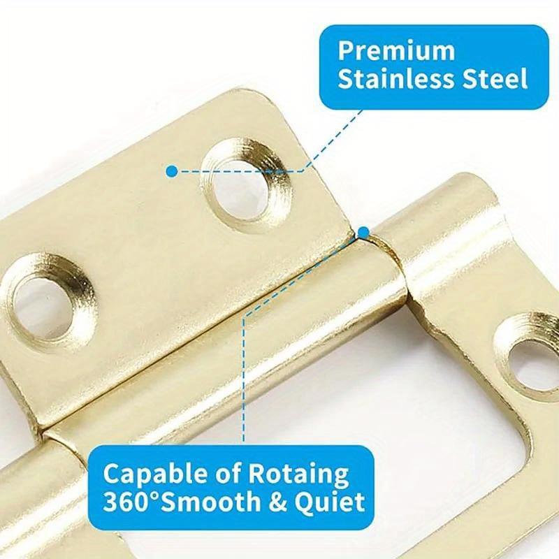 10pcs Door Hinges Bifold Butt Cabinet Hinges Vintage Furniture Hardware Antique Door Hinge
