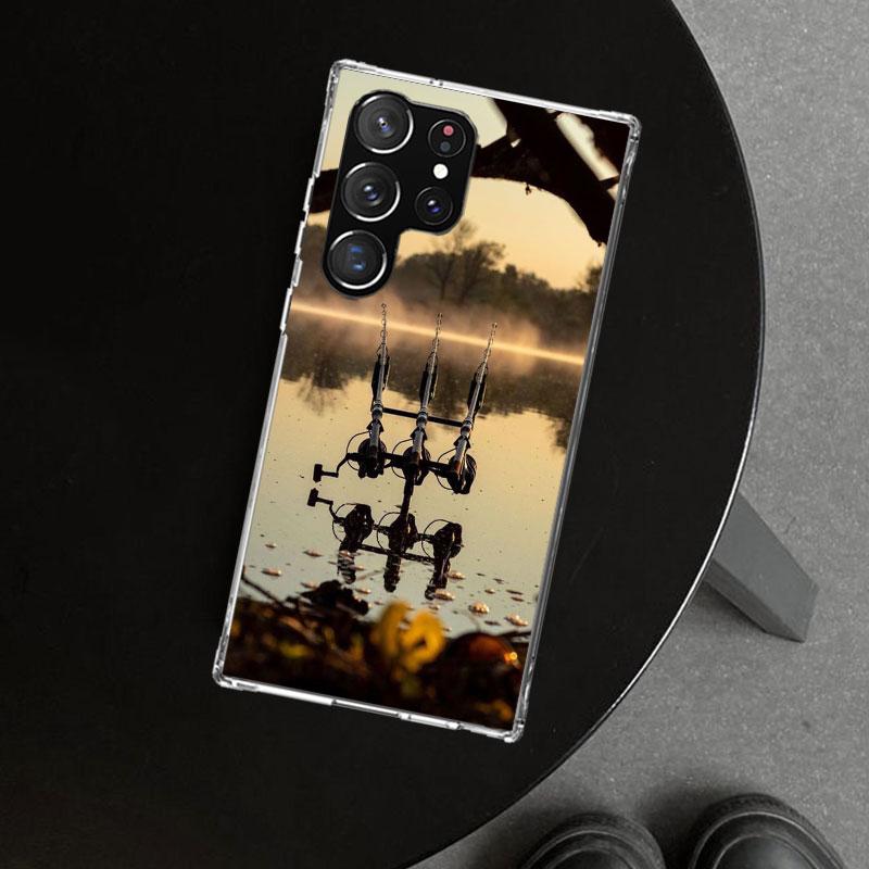 Carp Fish Fishing Rod Hook Phone Case Cover for Samsung Galaxy S26 S25 Edge S24 S23 Ultra S22 Plus S21 FE S20 + Art Customized F