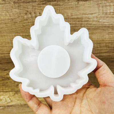 Maple Leaf Candle Holder Silicone Mold Autumn Maple Leaf Candle Holder Tealight Plaster Drip Moulds