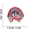 Independence Day Theme Embroidery Cloth Sticker Cartoon Fireworks Clothes Holiday Decoration National Day Patch Sticker Ironing