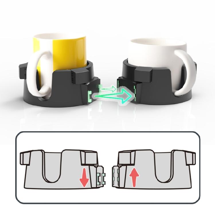 Cup Holder for Bedsides Tables and Workstations Spillproof Plastic Cup Stand Waterproof Office Coffee Mug Rack