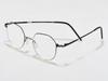 Alloaiweeo [Alo:Ctzen] Ci8715C C2 Super Slim Twist Ultra-Light Black Metal Eyeglass Frames