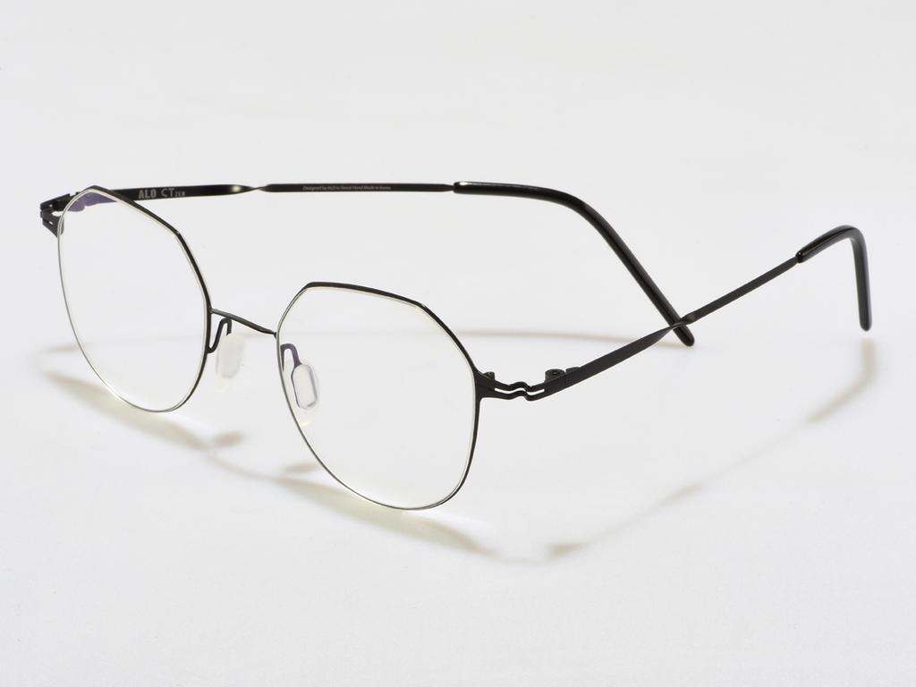 Alloaiweeo [Alo:Ctzen] Ci8715C C2 Super Slim Twist Ultra-Light Black Metal Eyeglass Frames