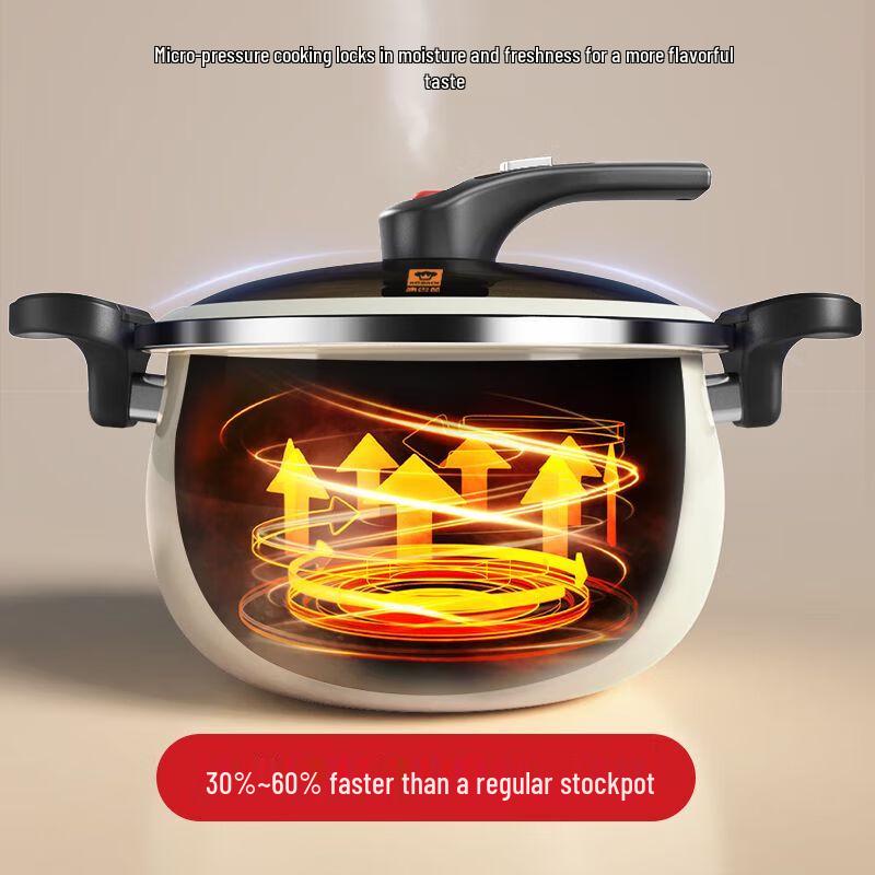 KOBACH Micro-Pressure Enamel Soup Pot with Steamer