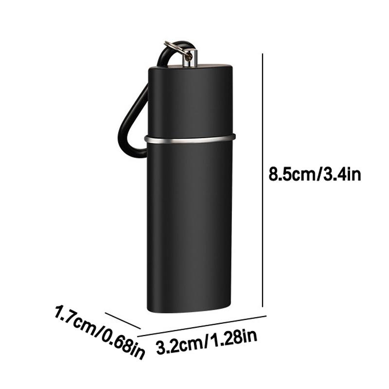 Portable Ashtray With Keychain Drawer Ash Holder Stainless Steel Cigarette Tray For Outdoor Car Travel Mini Ashtray Container