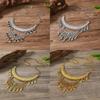 Retro Bohemian Drop Pendant Necklace With Alloy Waterdrop Shape For Fashion Enthusiasts