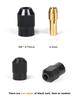 10-11pcs/batch Mini Drill Brass Collet Collet for Rotary Tools 0.5-3.2mm Brass and Nut for Accessory Set