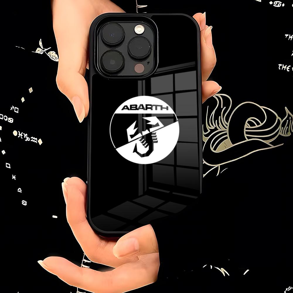 ABARTHess Phone Case PC+TPU For IPhone 15 16 17ProMax 13 16 11 12 14 Pro Xs Max Mini Xr X Plus Cover