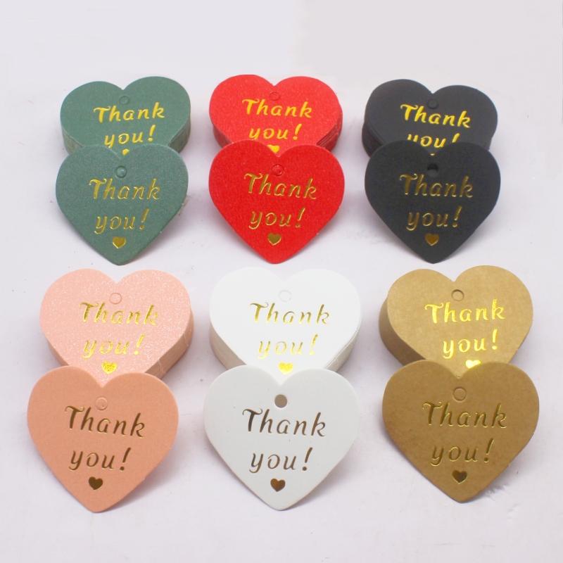 100 pcs 5x4cm hot stamping. Thank you for the hang card and 20 meter hemp rope