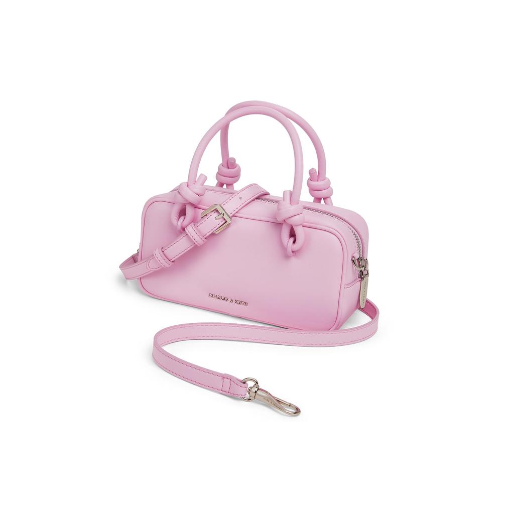 Charles & Keith Summer High-Value Popular Versatile Cream Color Soft Boston Bag Women Handbags CK2-30271574