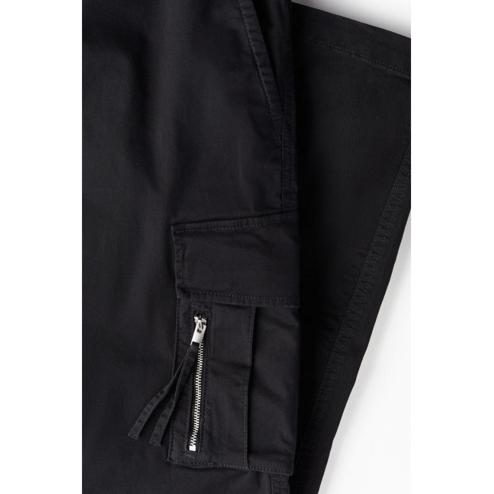 H M sliM Fit Cargo Pants Black