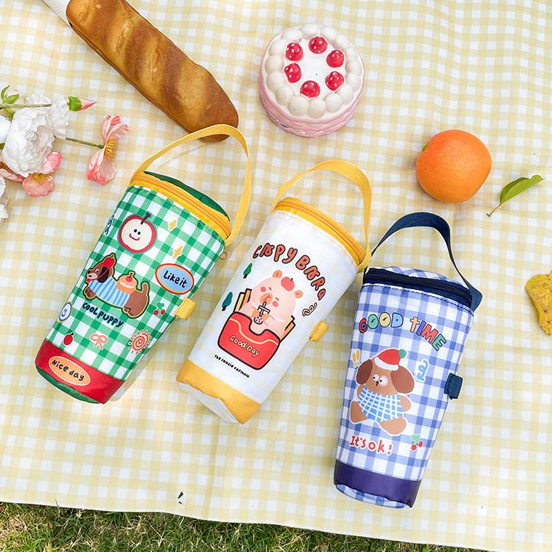 Portable Insulated Water Cup Cover For Summer Coffee Ice Cup Protection Bag Large-Capacity Universal Water Bottle Storage Bag