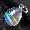 19.8 Ct Natural Multicolor Fire Opal 925 Sterling Silver   Pendant