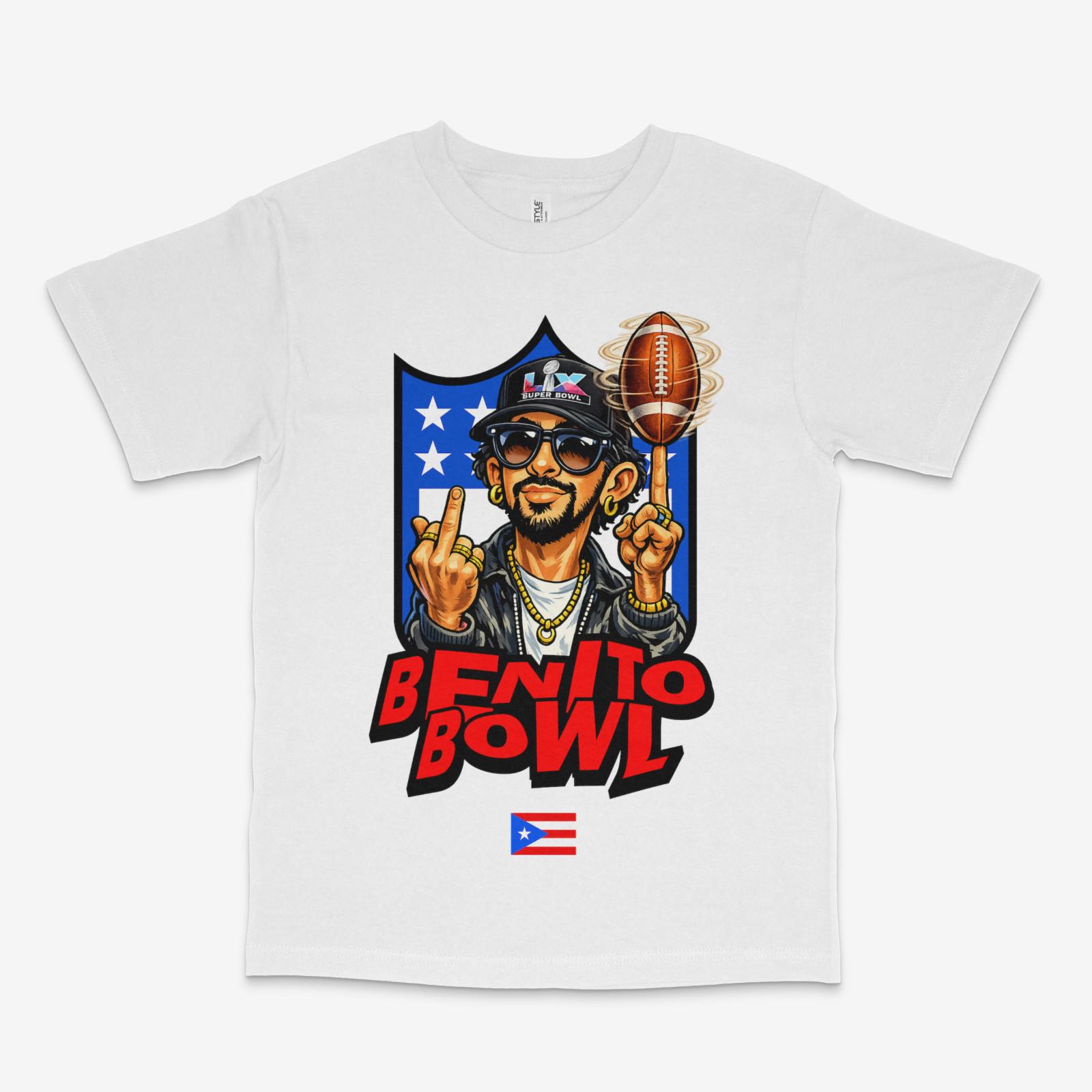 

Benito Bowl Bad Bunny White Tee 5XL різнокольоровий