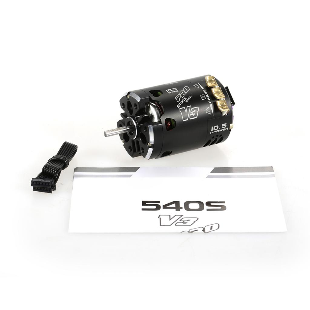 V3 540 10.5T 3800KV Brushless Motor 2 Pole Rotor RC Car for High Performance Power Conversion