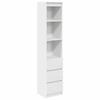 VidaXL Highboard White 37.5x35x180 Cm Engineered Wood, Cabinet, Sideboard, High Storage Cabinet, Cabinet of 861661