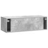 Wall Mounted TV Cabinet 98 x 41 x 30 cm Concrete Grey