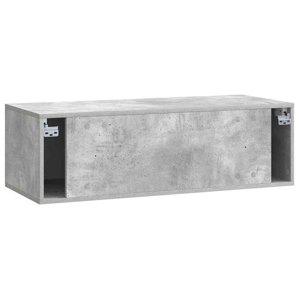 Wall Mounted TV Cabinet 98 x 41 x 30 cm Concrete Grey