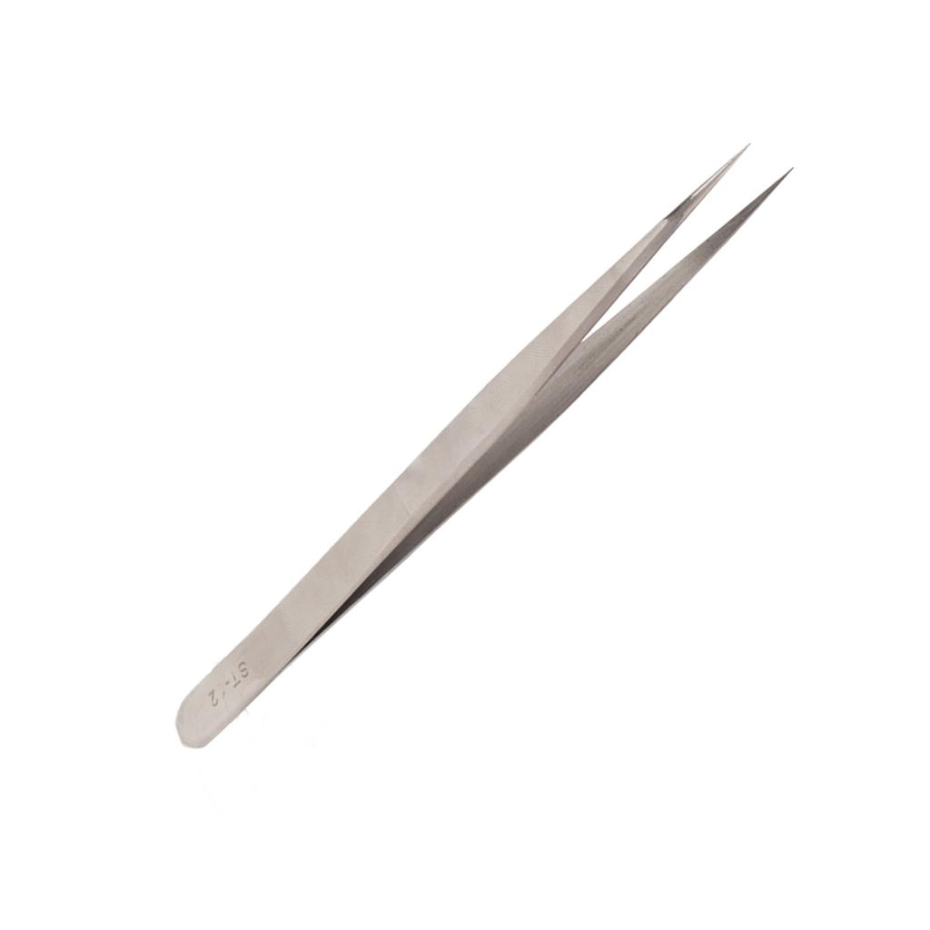 Stainless Steel Tweezers Professional Prevents Magnetic Hardened High Elasticity Accuracy Tweezers ST12
