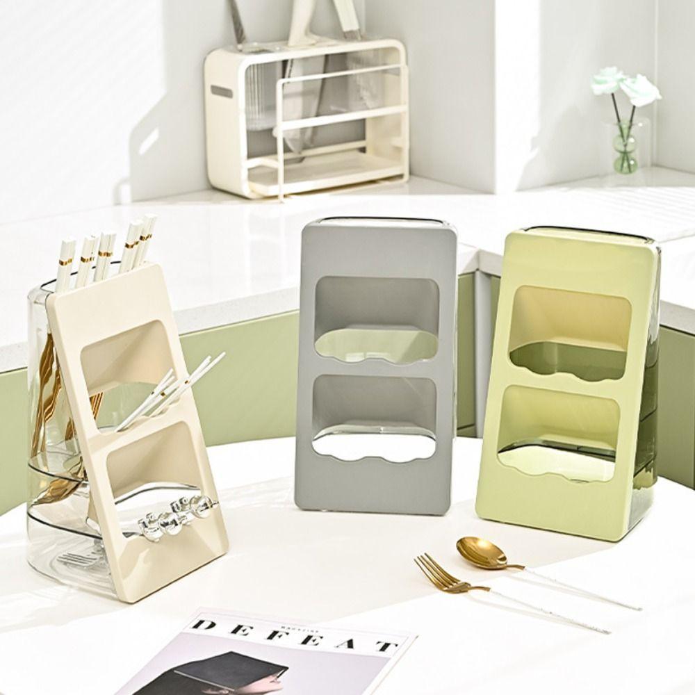 Draining Hole Kitchen Chopstick Holder Large Capacity Tableware Shelfs  Kitchen Tools