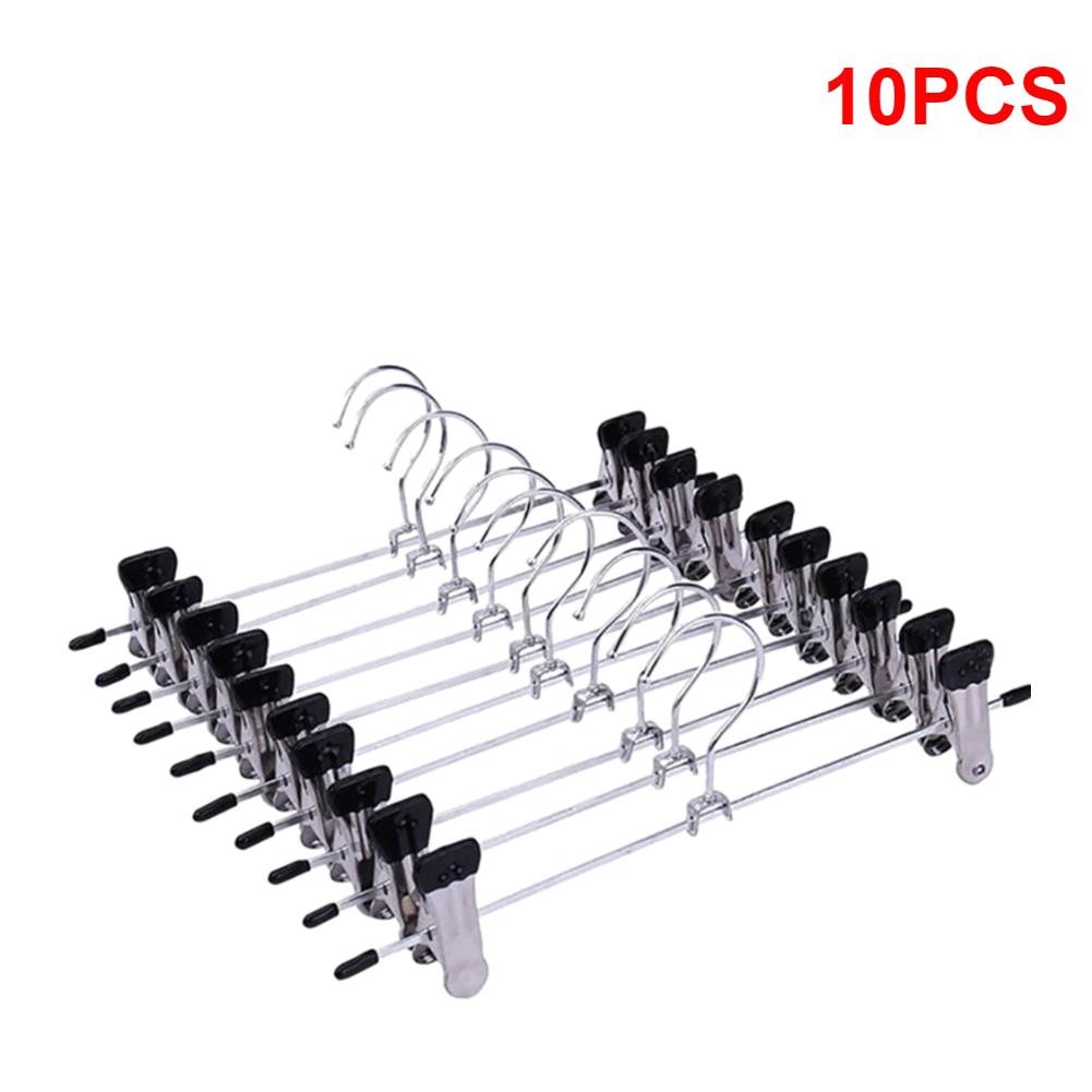 

10/20/30/40pcs Dress Hanger Stainless Steel Trousers Clips Non-Slip Skirts Clothes Hanger Pant Rack Wardrobe Hanger Pants Tong