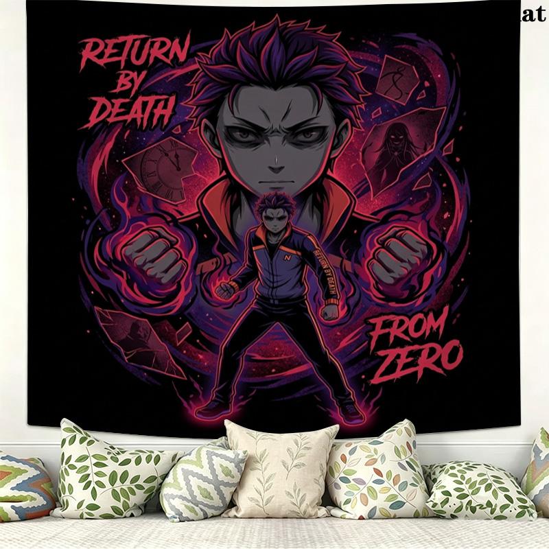 Re Zero Arazzo da Parete Appeso Estetico Coperta in Tessuto Stampato Arazzi Decorativi Per Camera da Letto Soggiorno Decorazioni per la Casa