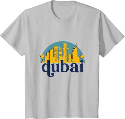 Dubai UAE Vintage Emirates City Skyline Cityscape Art T Shirt Short Sleeve 100 Cotton Casual Tshirts Loose Top Size S3XL