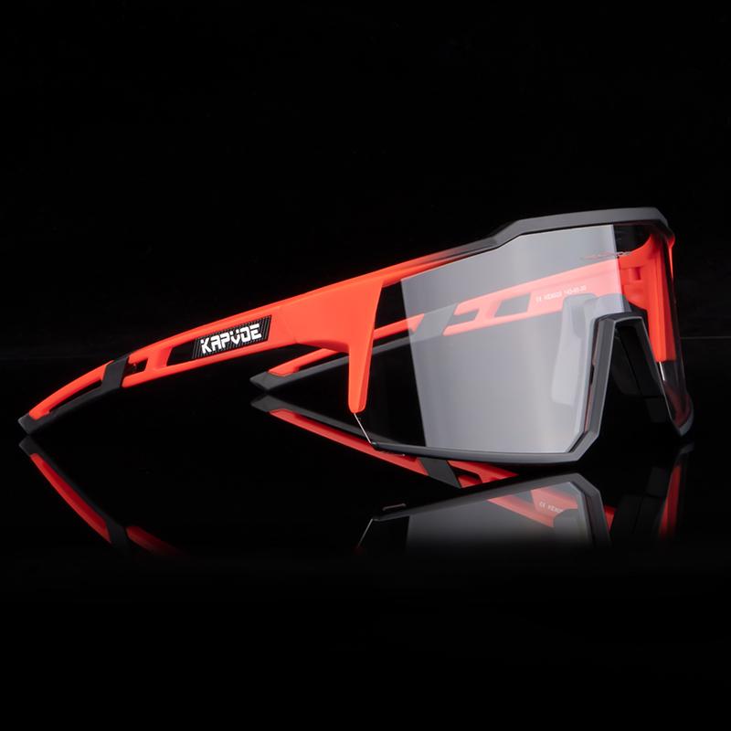 Kapvoe Photochromic Cycling Glasses Outdoor Sports Men Bike Glasses Women Mountain Bicycle Riding Protection Goggles Eyewear
