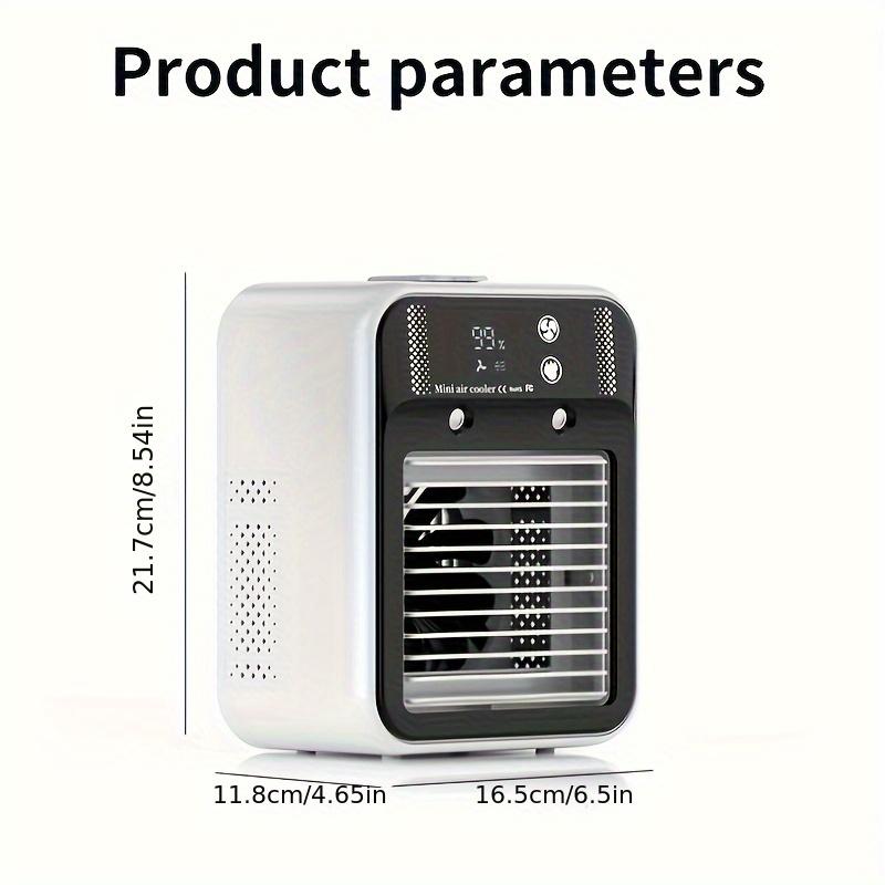Compact Water-Cooled Air Conditioning Unit, Small Fan for Indoor Cooling, Featuring Water Cooling And Humidifying Capabilities, Dual Spray Settings