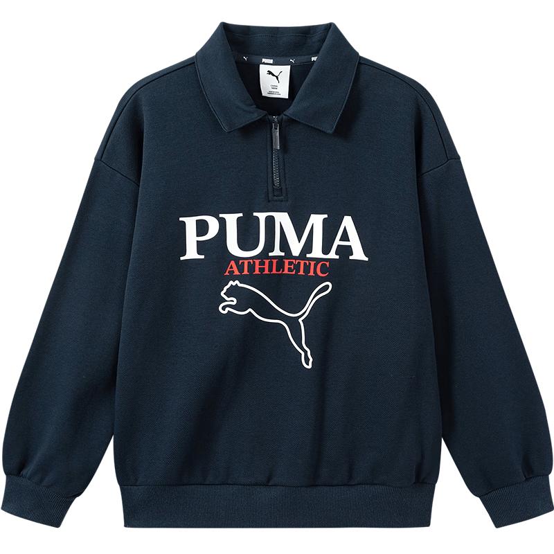 Puma Kids' Long-Sleeve Collared T-Shirt