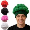 Knitted Vegetable Beanie Cap Warm Lining Novelty Headgear Cute Broccoli Hat  Cosplay Events