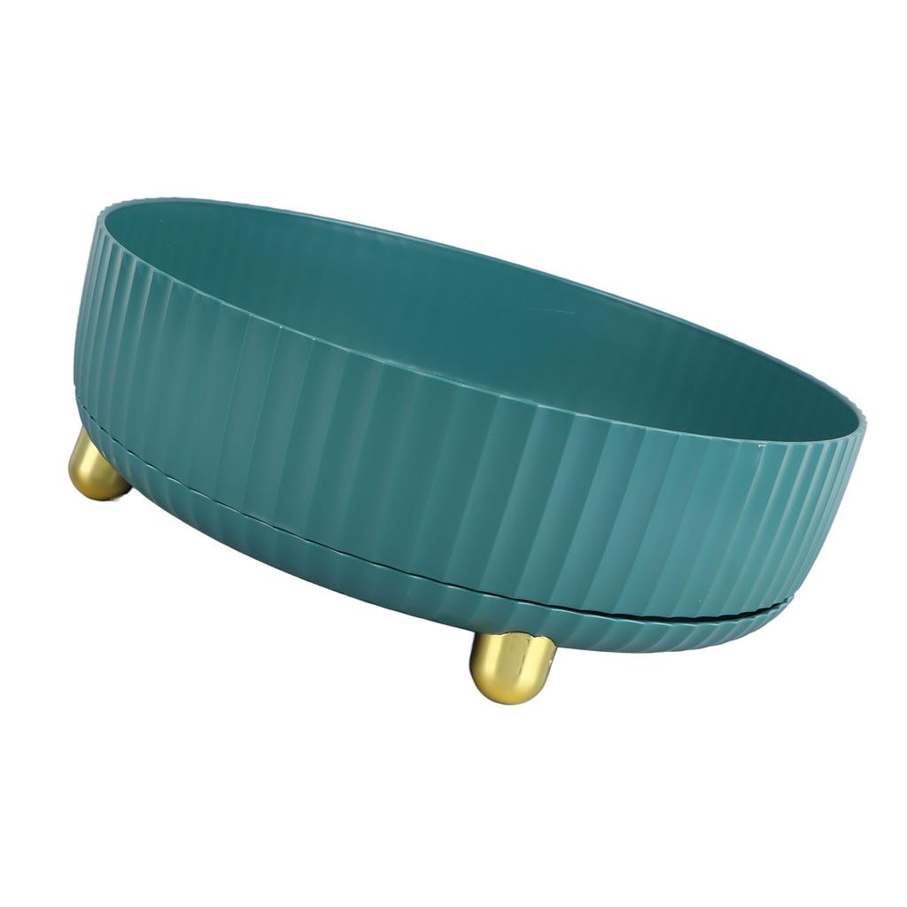 Rotatable Storage Tray Plastic Large Capacity Rotating Organizer Tray Desktop Rotatable Tray for