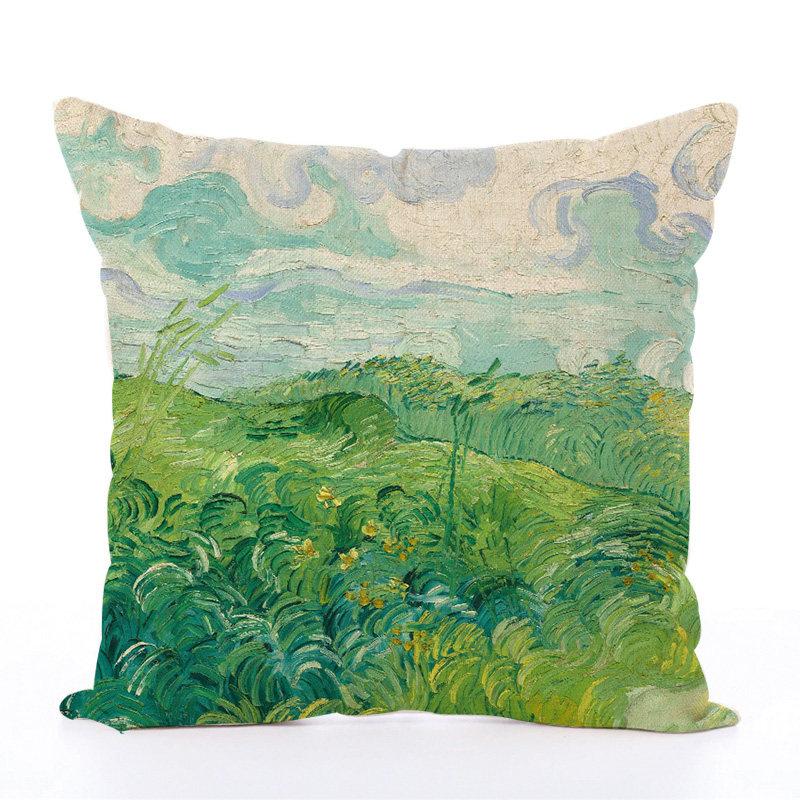 Oil Painting Style Pillowcases Decorative Pillowcases For Home Sofa And Dormitory