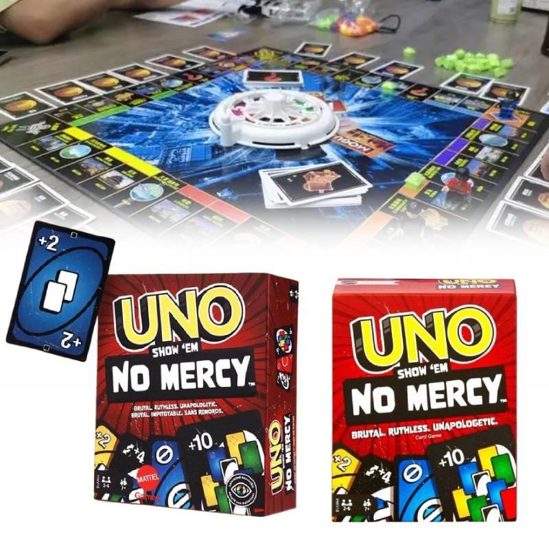 Uno Em Show No Mercy Poker Card Board Game Family Party Prop Educational Toy